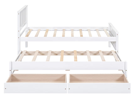 Platform Bed With Trundle And Drawers