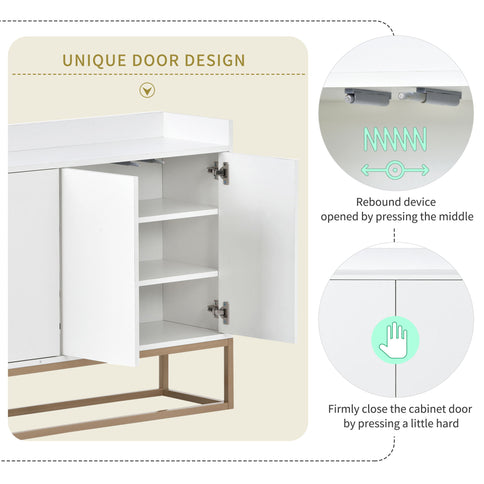 Modern Sideboard Elegant Buffet Cabinet With Large Storage Space For Dining Room, Entryway