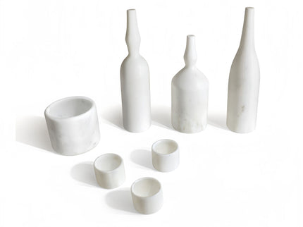 7 Pieces Luxury Natural Marble Living Room Accessories Set