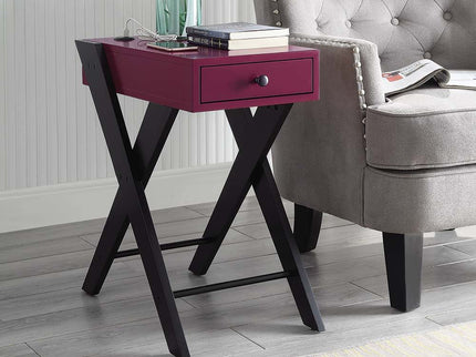 Fierce - Accent Table With Built In USB Port