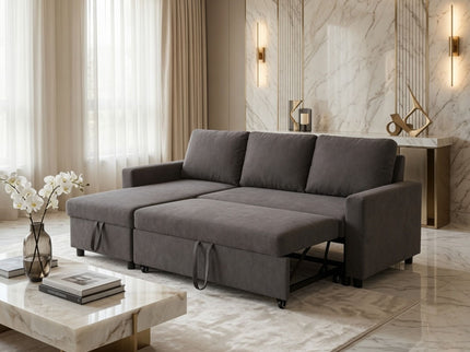 L - Shaped Convertible Sofa Bed With Storage Chaise
