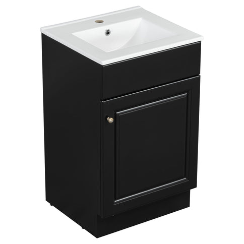 Bathroom Vanity With Sink, Cabinet With Adjustable Shelf