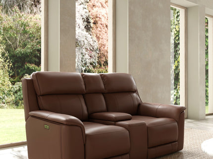 Oslo - Dual Power Reclining Loveseat With Console