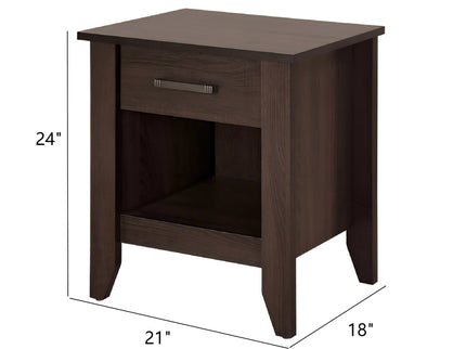 Roller Drawer Glides Nightstand