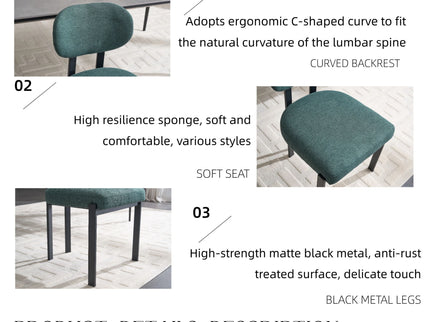 Dining Armless Chairs (Set of 2)