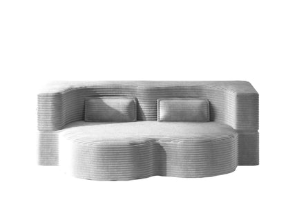 Floor Sofa With 2 Pillows, Convertible Twin Size Mattress For Living Room