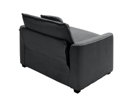 Modern Classic Fabric Single Chair Deep Seat Sofa With Pillow
