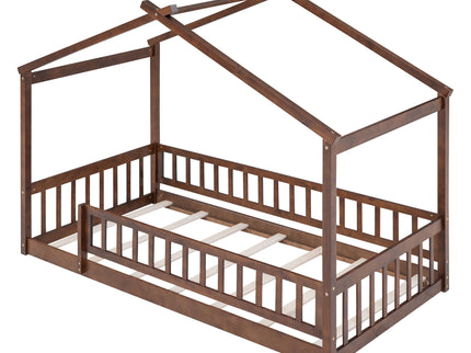 Bed House Bed Frame With Fence