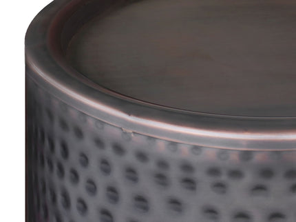 Corbin - Hammered Metal Side Table
