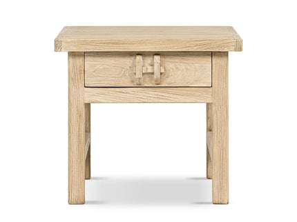 Rowan - Side Table With Drawer - Light Brown