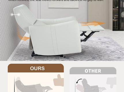 Wall Hugger Power Recliner Chair With USB Port (Type-C)