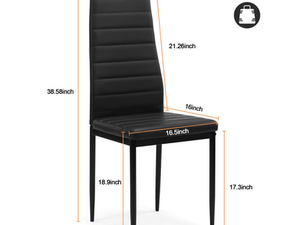 Dining Chair (Set of 4) - Black