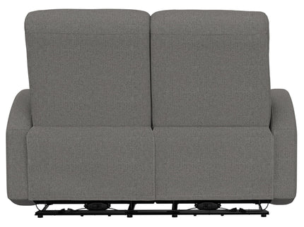 Manual Reclining Loveseat With Dual Seating Support For Living Room