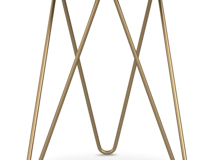 Patrice - Handcrafted Metal And Wood Accent Table