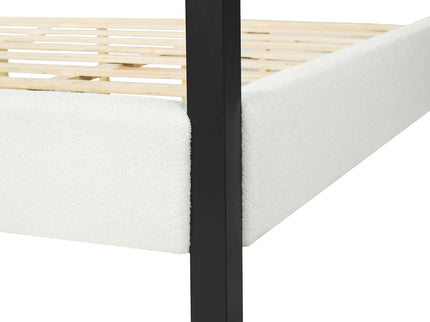 Modern Canopy Bed With Upholstery