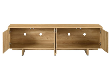 Retro Style TV Stand With Wavy Door