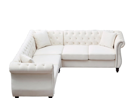 Streamline Modern L-Shaped Corner Sofa