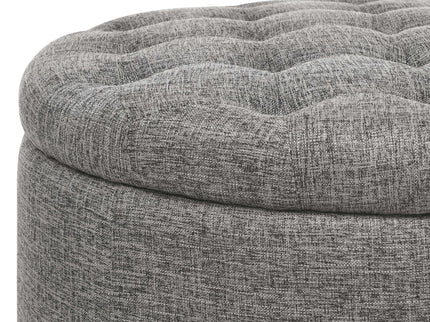 Tufted Storage Ottoman With Upholstery