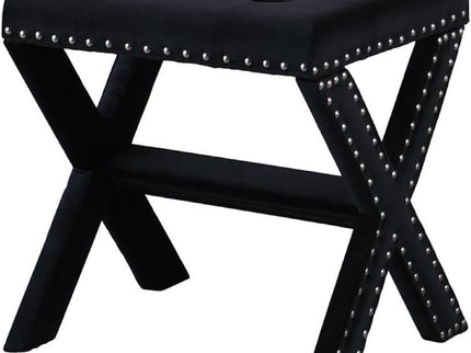 Upholstered Accent Bench With Nailhead Trim