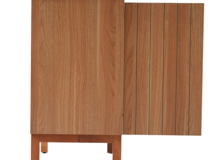 Bathroom Vanity With Sink, Minimalist Design, 45 Degrees Free Handle Doors - Antique Natural