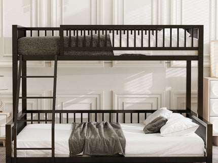 Bunk Bed With Ladder And Safety Guardrails