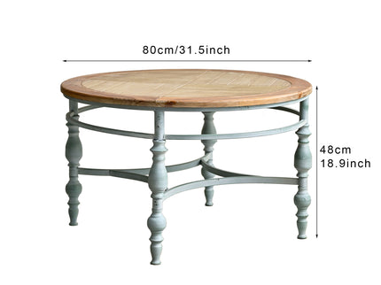 Round Top Carved Table For Living Room