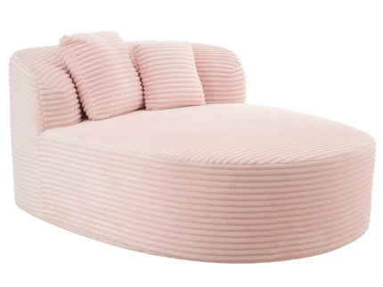 Modern Chaise Lounge Sofa Boneless Couch With Supportive Pillows