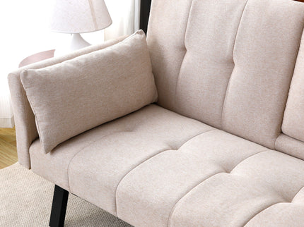 Sofa Bed With Foldable Design And Cup Holder