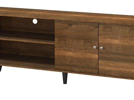Amidon - TV Stand, With 2 Storage Shelves And 1 Cabinet
