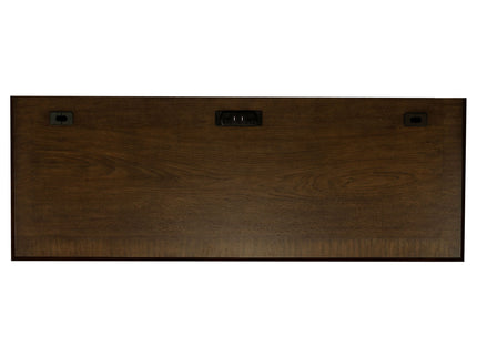 Stigham - 5 Drawer Credenza Office Desk - Oak