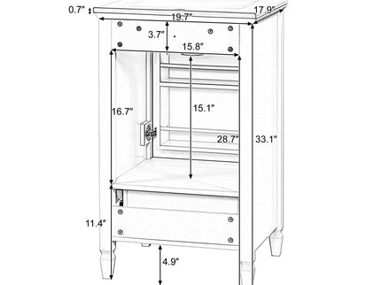 Freestanding Bathroom Vanity With Sink, Soft Closing Door, Drawer Storage - White