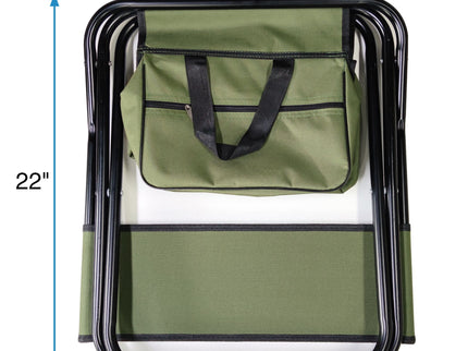 Folding Outdoor Chairs With Storage Bag, Portable Chair For Indoor, Outdoor Camping, Picnics And Fishing