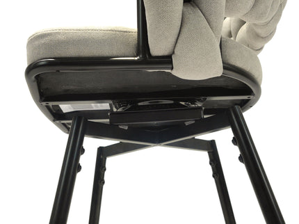 Bar Stool 360 Swivel With Back Footrest