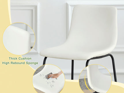 Retro Bar Chairs, Comfortable Stools (Set of 2)