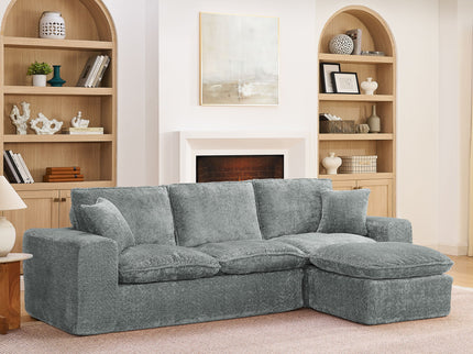 Sectional Sofa With Moveable Ottoman