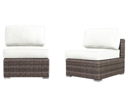 Armless Patio Chair With Cushions
