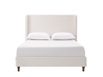 Harper - Tall Headboard Upholstered Bed / High Headboard / Elegant Simplicity / No Box Spring Needed
