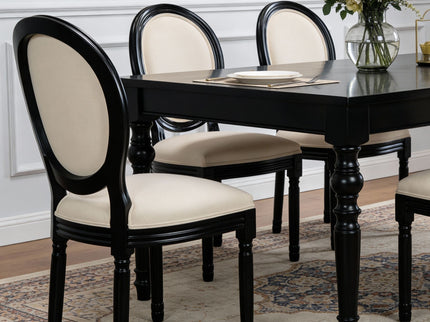 Upholstered & Round Back Dining Chairs (Set of 2)