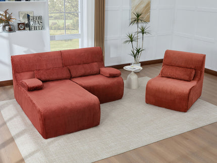 Oversized Sectional Sofa, Living Room Seating With Modular Design