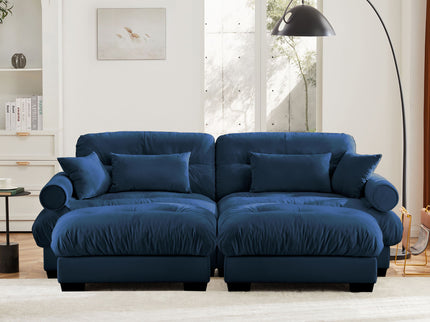 Super Comfort Oversized Modular Sectional Sofa With Movable Ottoman