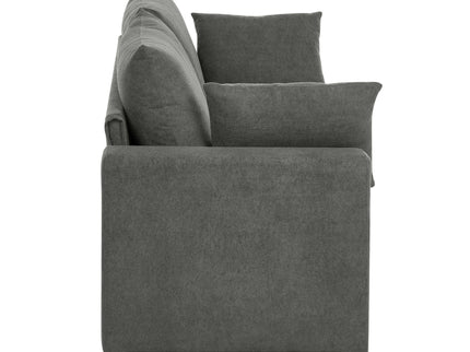 Upholstered Sofa With Toss Pillows - Dark Gray