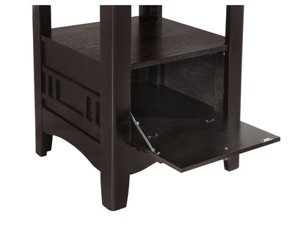 Danford - 5 Piece Counter Height Dining Set With Upholstered Stools - Espresso