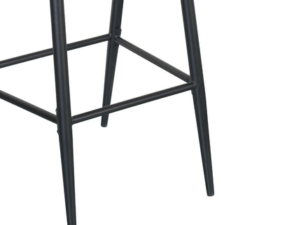 Outdoor 26" Counter Height Metal Frame Counter Stools With Scallop Shaped Backrest & Water Resistant Cushions