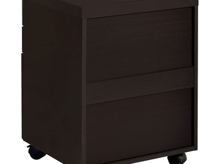 3 Drawer File Cabinetб Compact Office Storage For Home - Brown