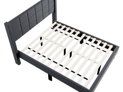 Bed Upholstered Box Design Headboard