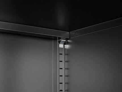 Kitchen Buffet Server Table Accent Sideboard Cupboard Server Buffet Console Table With Doors Cabinet - Black