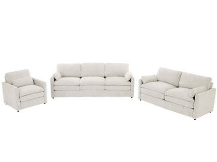 Cozy Upholstered Sofa Set For Living Room