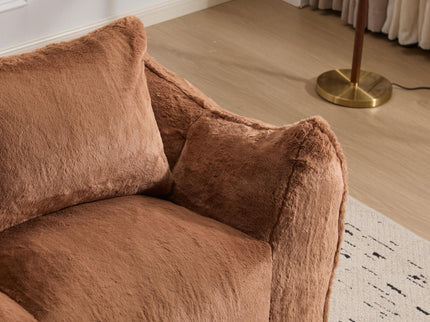Giant Bean Bag Couch, Ultra Soft Fluffy Loveseat For Living Room