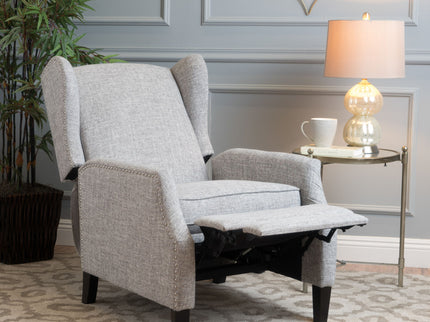 Westeros Wing Back Fabric Upholstered Recliner