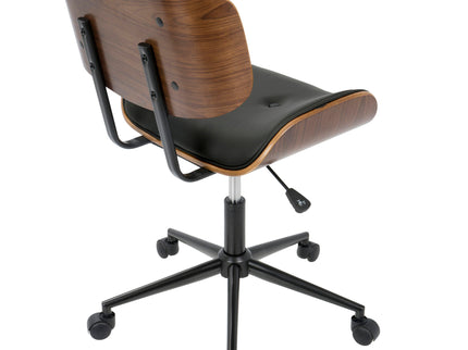 Lombardi - Mid Century Modern Adjustable Office Chair With Swivel